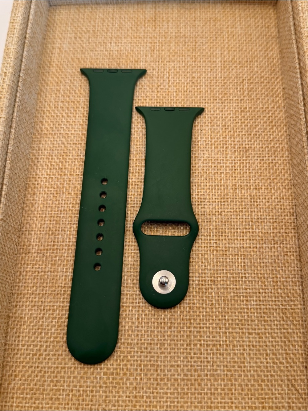 Apple Watch OEM Band, Dark Green, 42/44/46mm, M/L, Excellent
